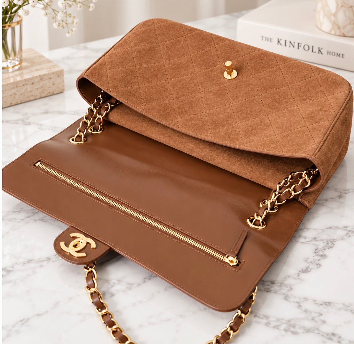 Coco Caramel Bag & Sandals (QQDP85)