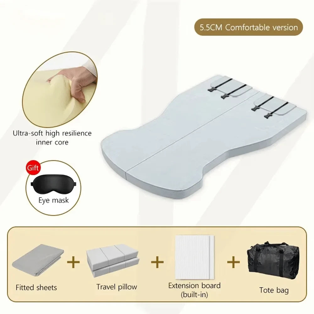 Foldable Memory Foam Car Bed