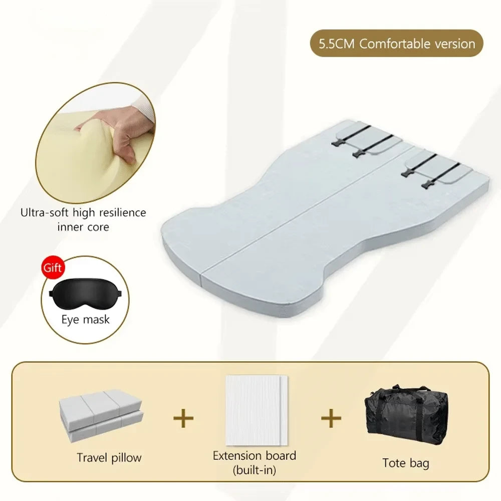 Foldable Memory Foam Car Bed