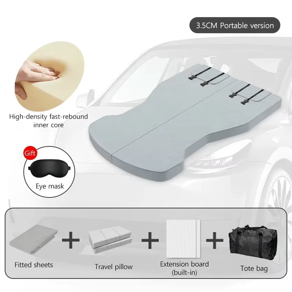 Foldable Memory Foam Car Bed