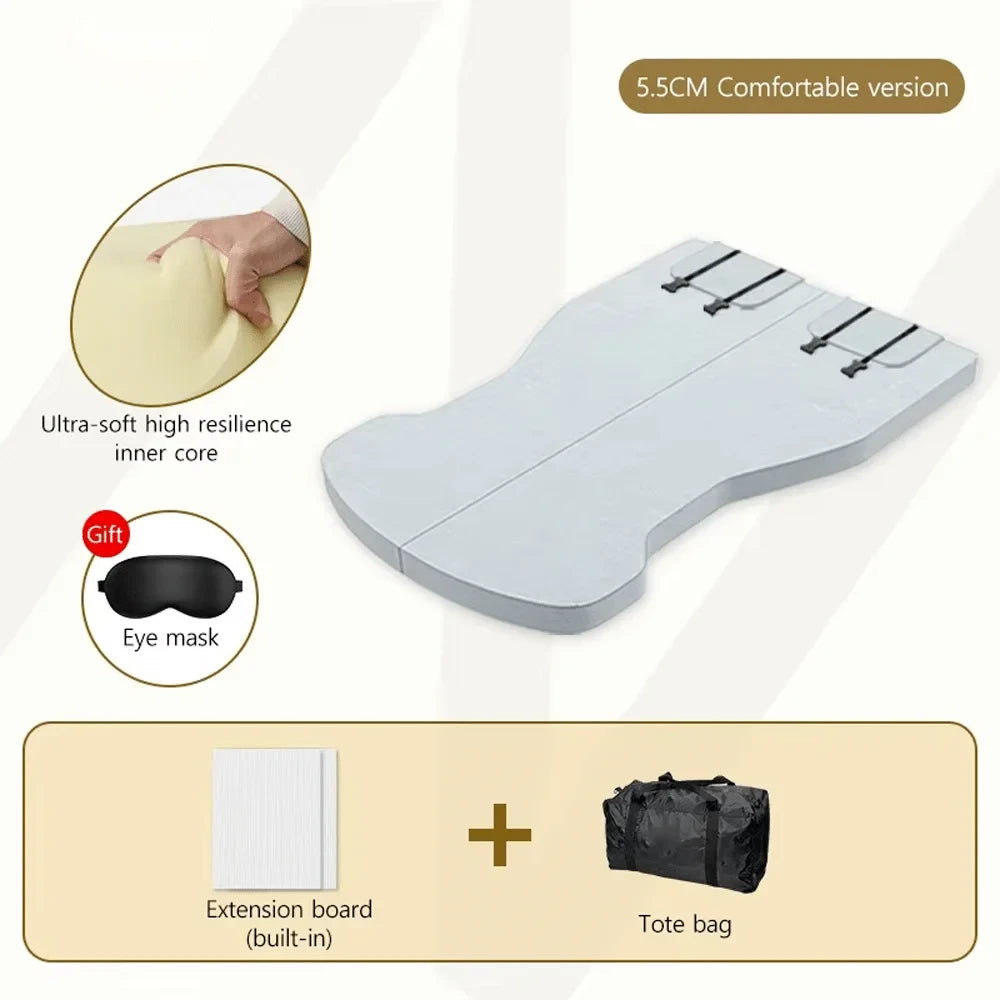 Foldable Memory Foam Car Bed