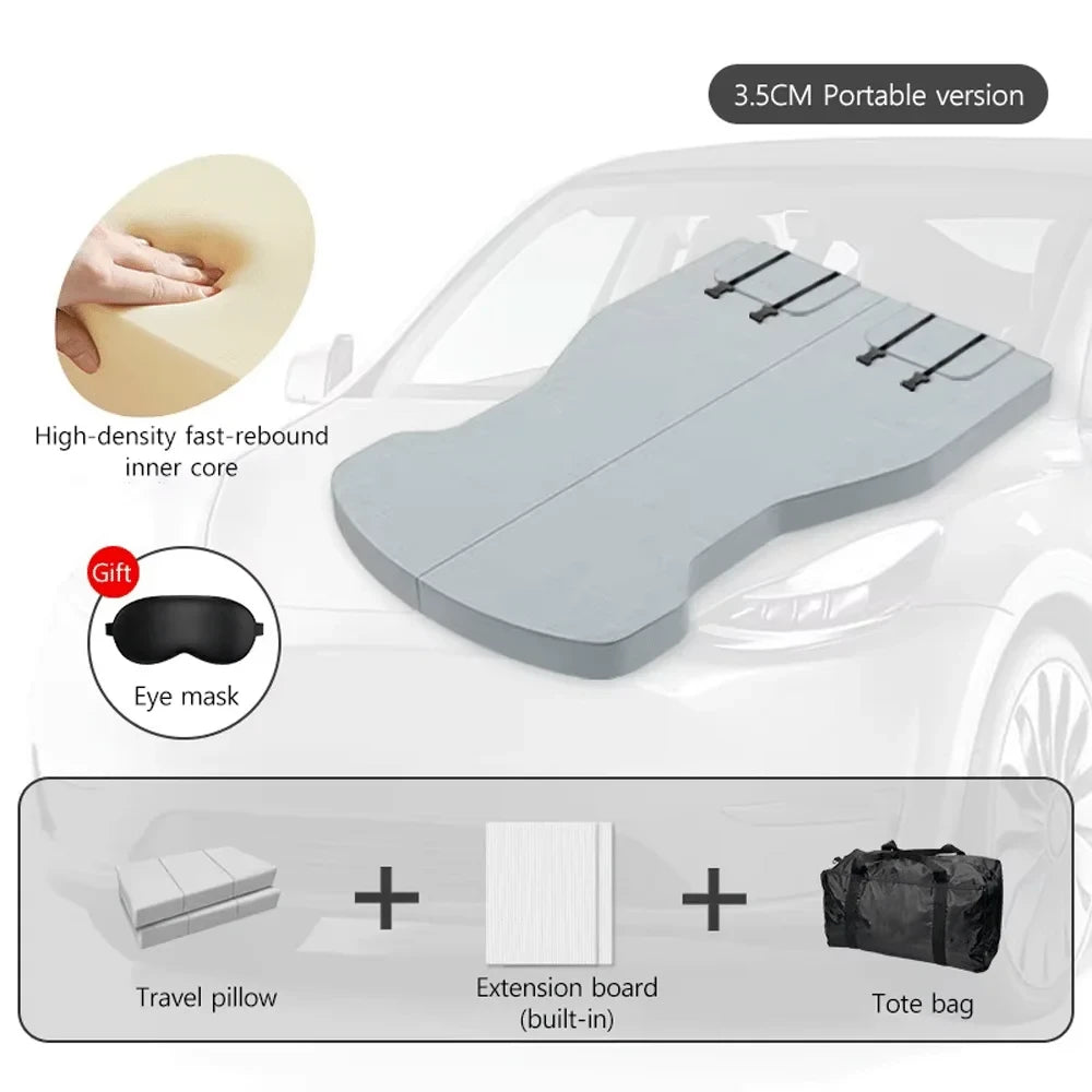 Foldable Memory Foam Car Bed
