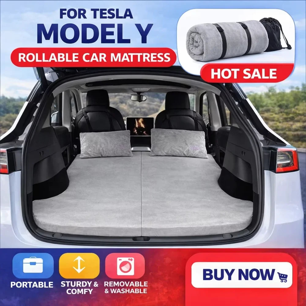 Foldable Memory Foam Car Bed
