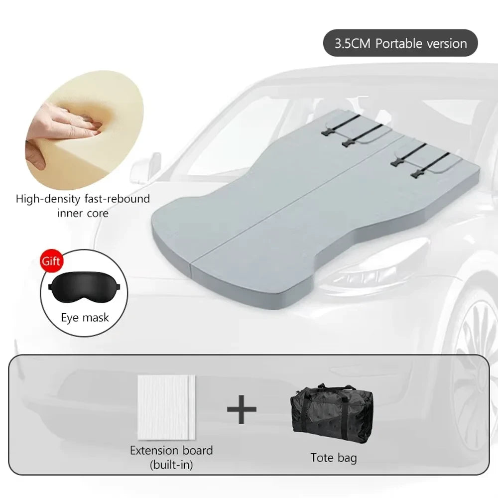 Foldable Memory Foam Car Bed