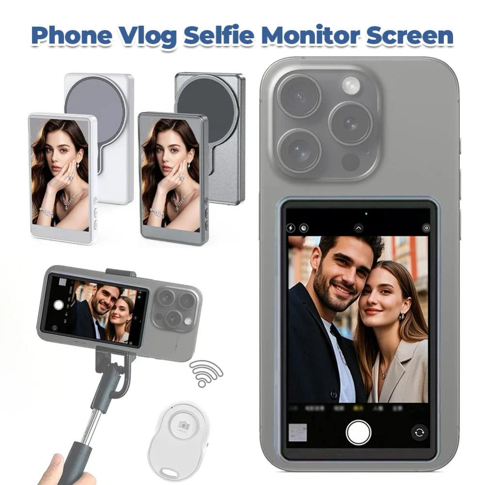 Magnetic Smartphone Vlog Selfie Monitor