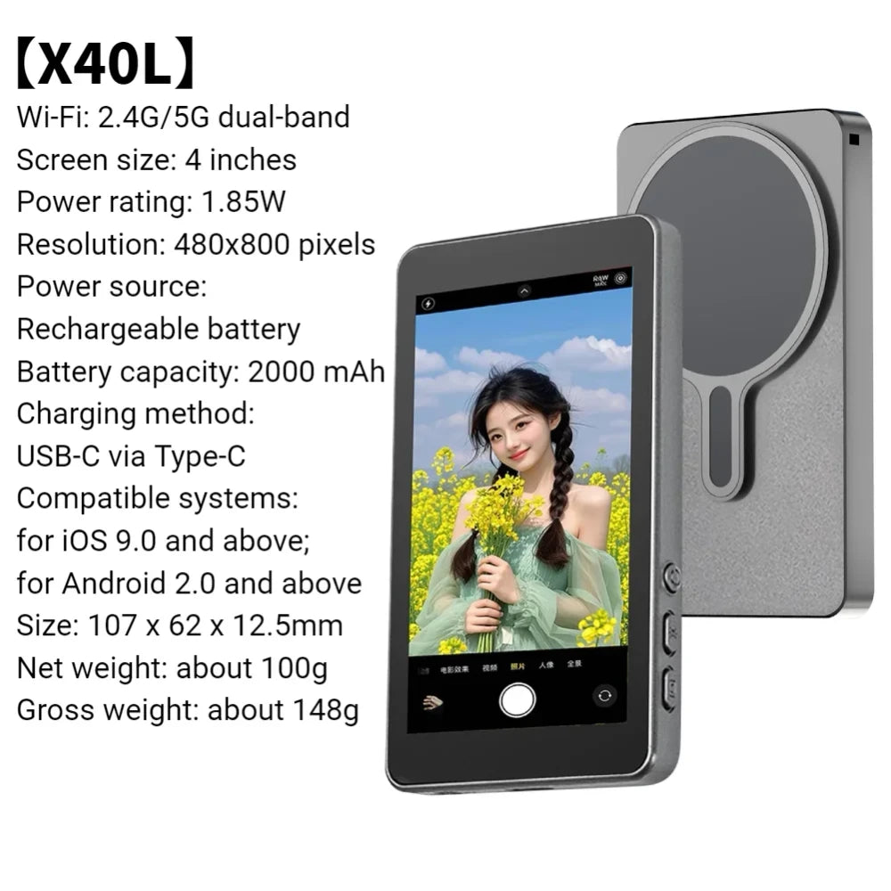 Magnetic Smartphone Vlog Selfie Monitor