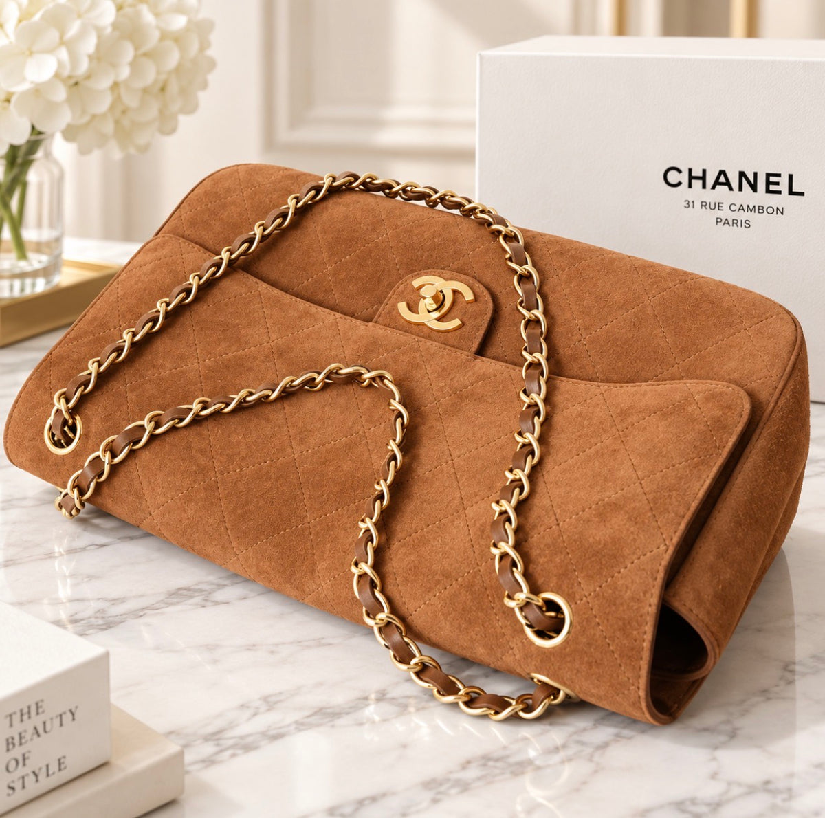 Coco Caramel Bag & Sandals (QQDP85)