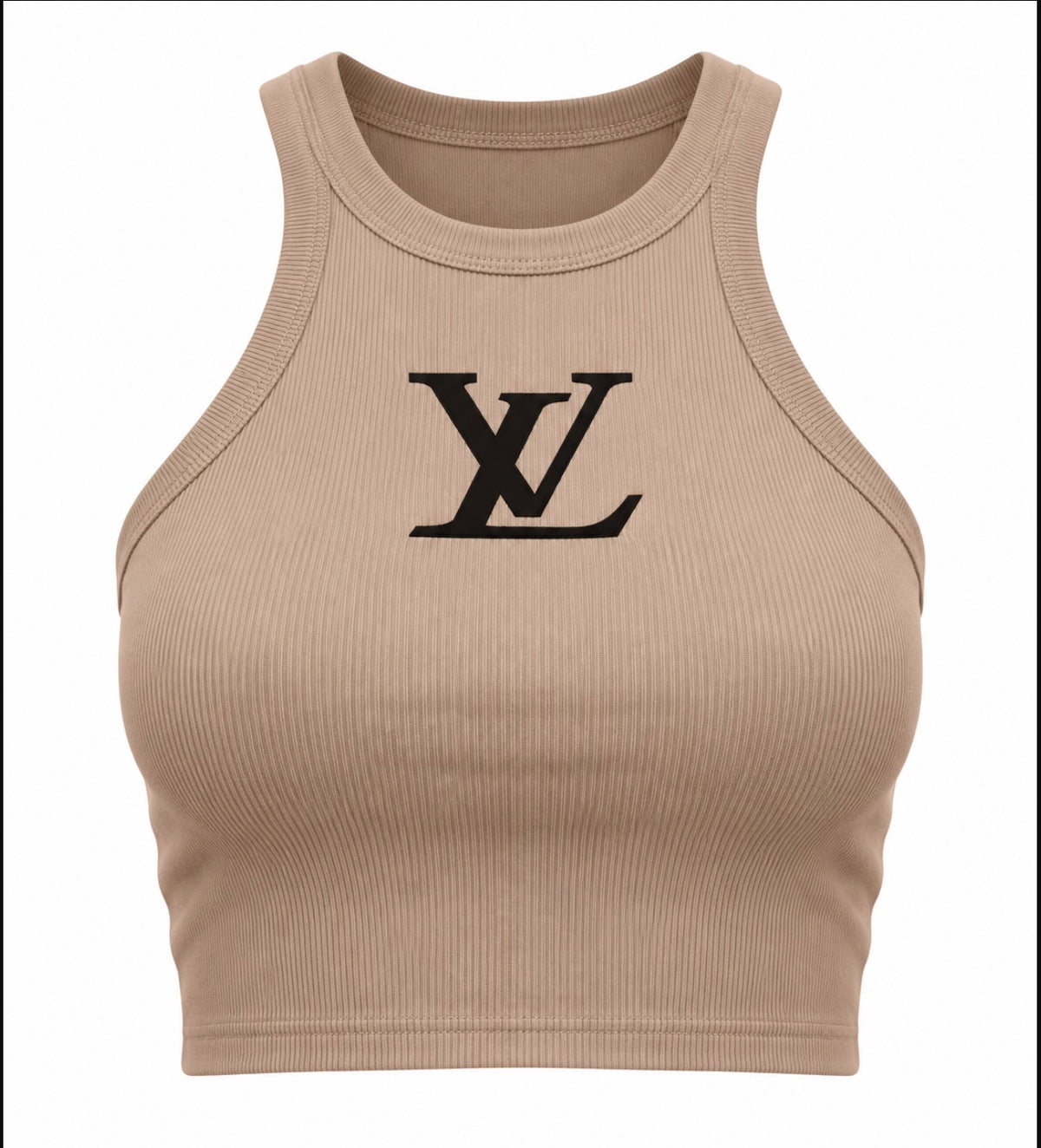 L-Khaki Tank Top(H71111)