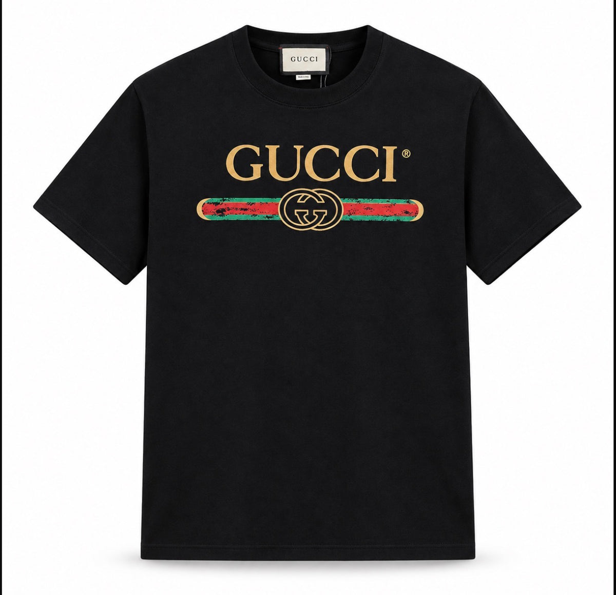 Gu-Unisex Black TShirt(BP47500）